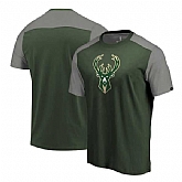 Milwaukee Bucks Fanatics Branded Iconic Blocked T-Shirt Hunter Green,baseball caps,new era cap wholesale,wholesale hats